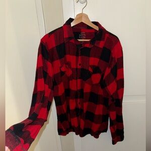 Anti Social Social Club Red and Black Flannel